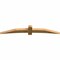 Ekena Millwork Bellingham Rough Sawn Timber Gable Bracket, Western Red Cedar, 96"W x 16"H x 4"D x 6"F, 4/12 Pitch GBW096X16X0406BEL00RWR - alternate 3